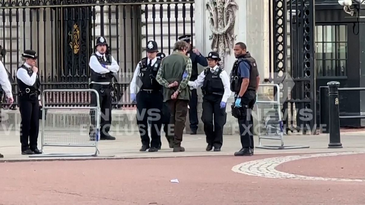 Londýnská policie zatýkala u Buckinghamského paláce